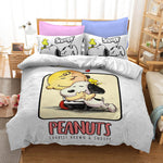 Snoopy Print Bedding Set Quilt Duvet Cover Without Filler