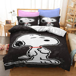 Snoopy Print Bedding Set Quilt Duvet Cover Without Filler