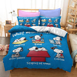 Snoopy Pattern Bedding Set Quilt Duvet Cover Without Filler