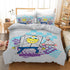 Juego de cama con dibujos animados de Bob Esponja, funda de edredón sin relleno