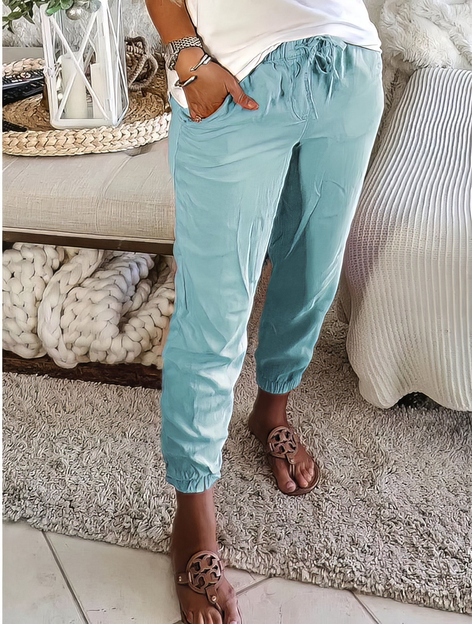 Trendy Linen Trousers