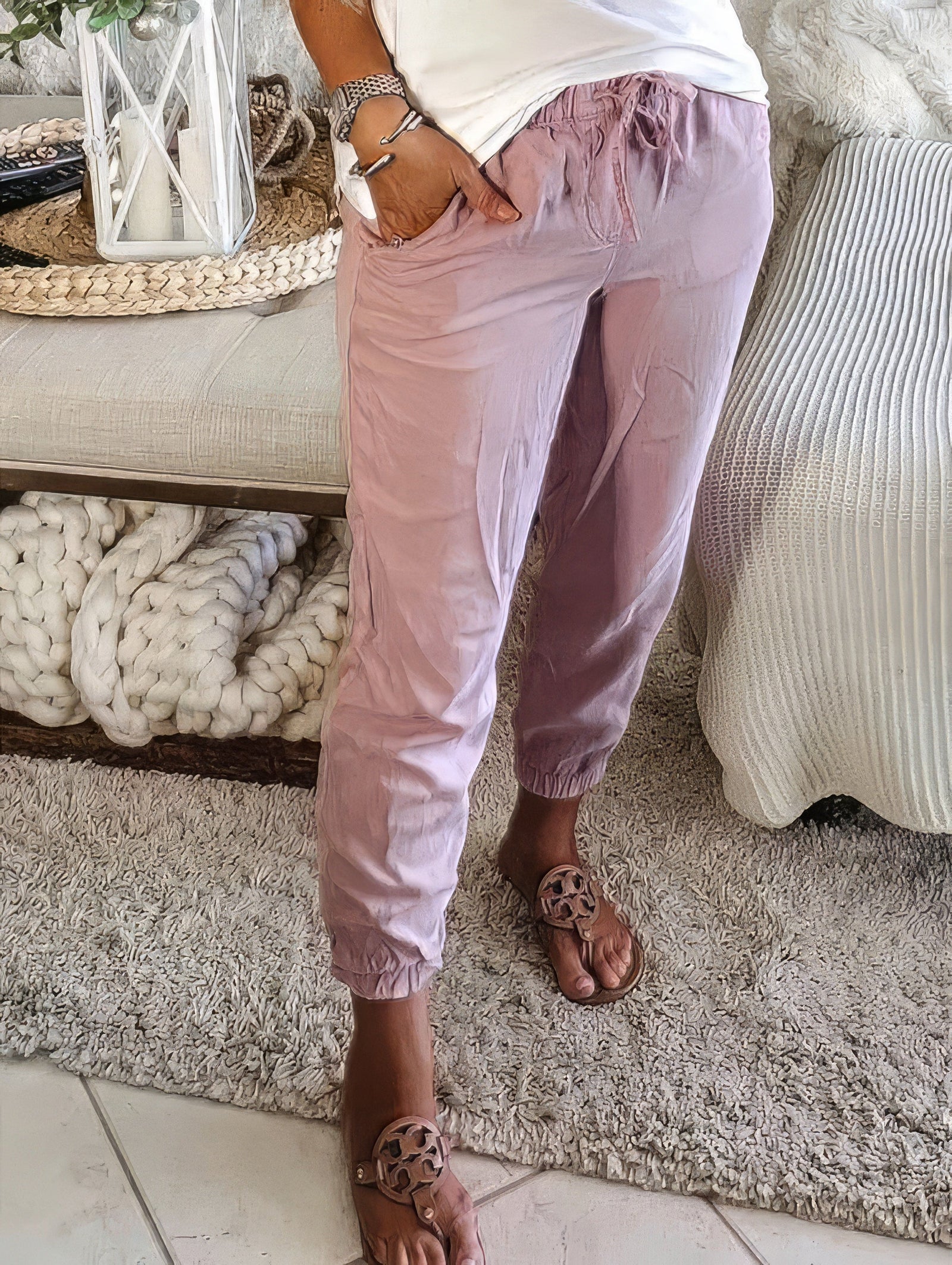 Trendy Linen Trousers