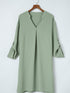 Solid Color V Neck Shirt for Women