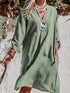 Solid Color V Neck Shirt for Women
