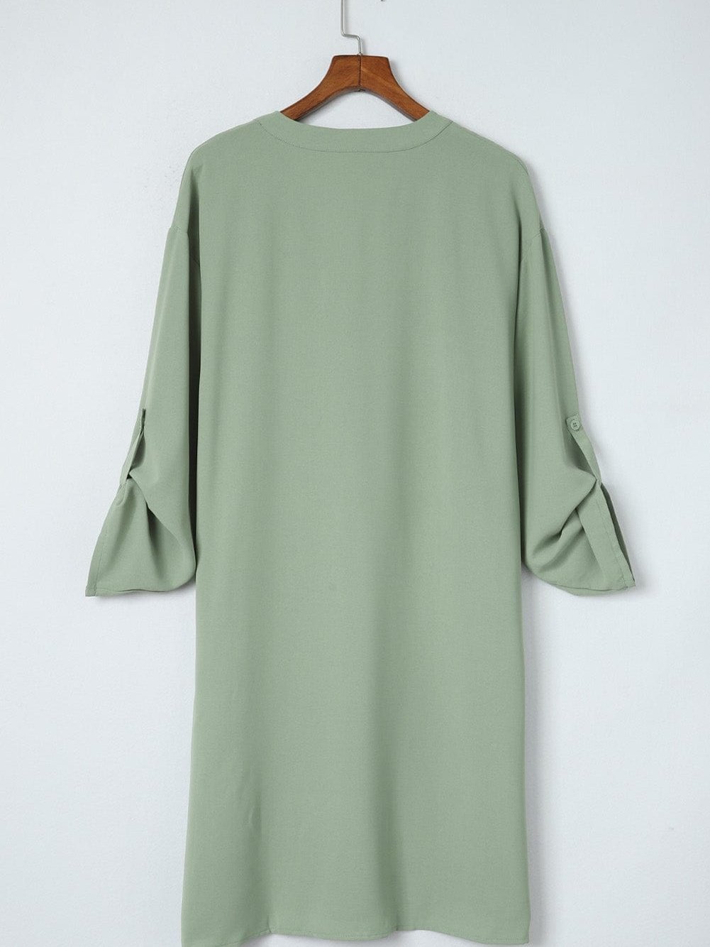 Solid Color V Neck Shirt for Women