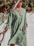 Solid Color V Neck Shirt for Women