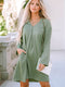 Solid Color V Neck Shirt for Women