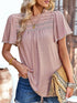 Women's Waffle Knit V-Neck Long Sleeve Tunic Top