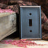 Chelsea Aged Bronze Steel - 1 Cable Jack Wallplate