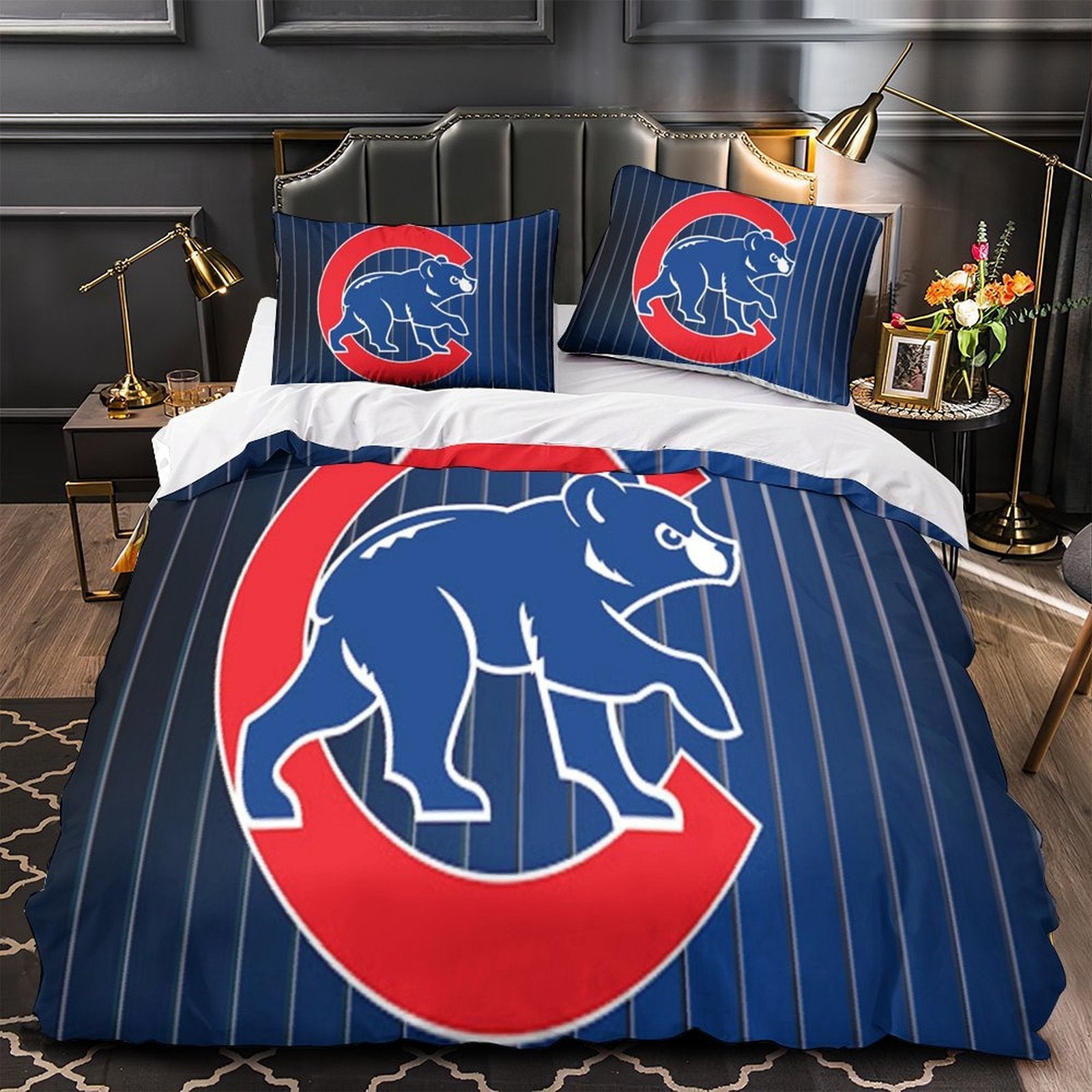 Chicago Cubs Bedding Set Quilt Cover Without Filler