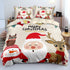 Christmas Bedding Set Duvet Cover Pillowcases Quilt Bed Linen Textiles