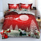 Christmas Bedding Set Duvet Cover Pillowcases Quilt Bed Linen Textiles