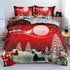 Christmas Bedding Set Duvet Cover Pillowcases Quilt Bed Linen Textiles
