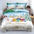 Christmas Bedding Set Duvet Cover Pillowcases Quilt Bed Linen Textiles