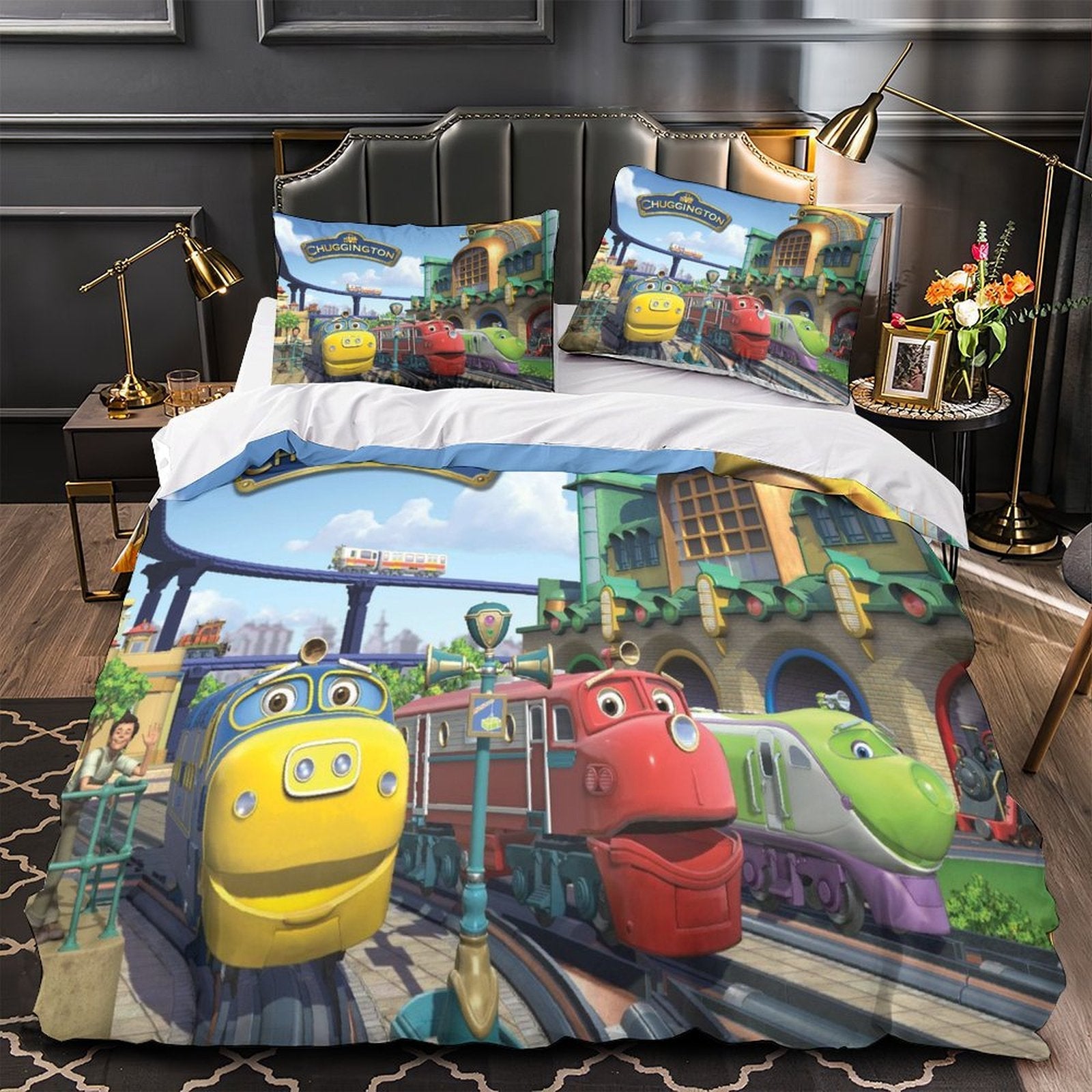 Juego de cama Chuggington con funda de edredón sin relleno