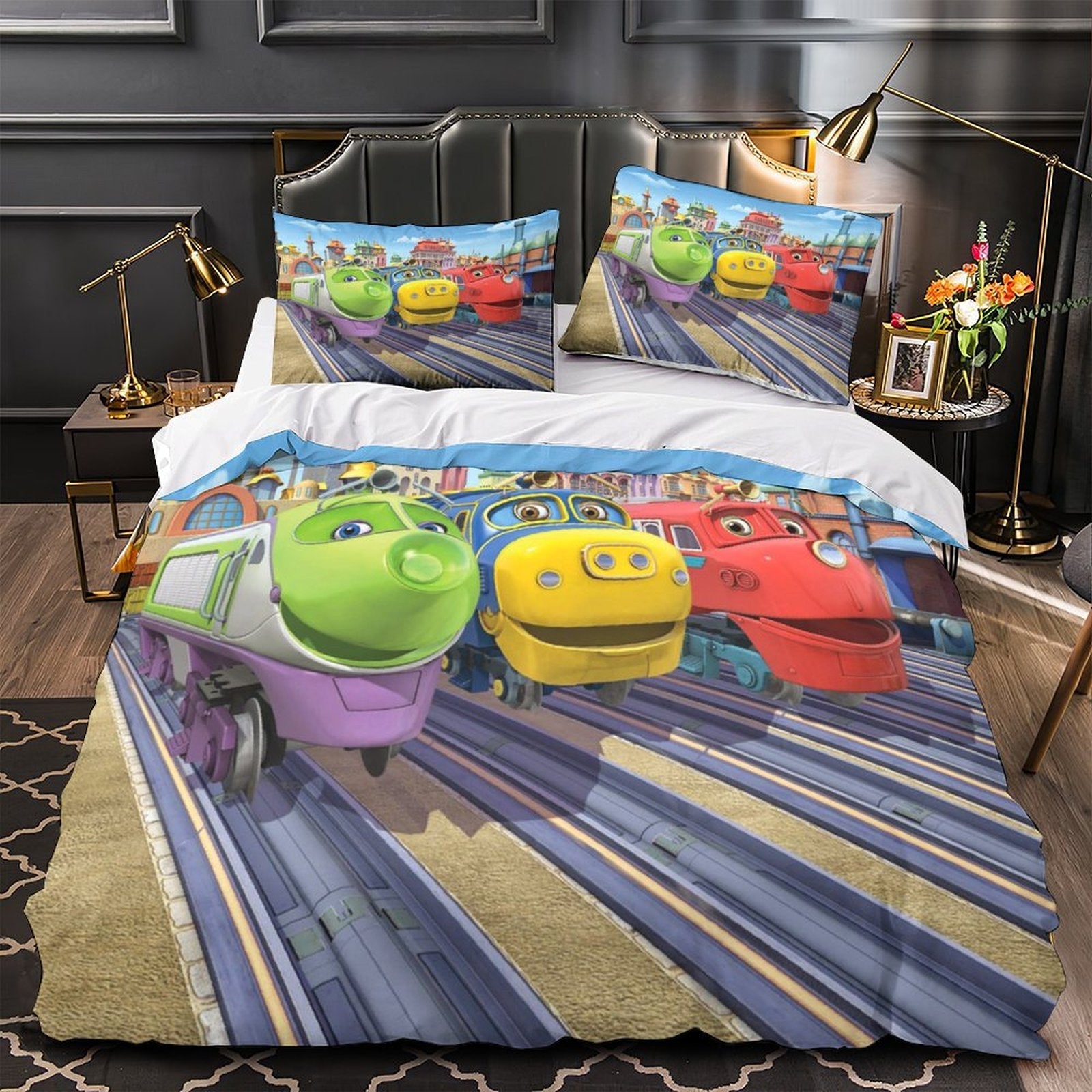 Juego de cama Chuggington con funda de edredón sin relleno