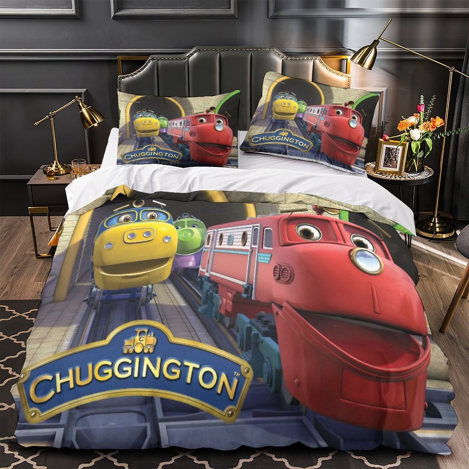 Juego de cama Chuggington con funda de edredón sin relleno