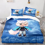 Juegos de cama con dibujos animados clásicos, funda de edredón sin relleno