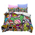 Juegos de cama con dibujos animados clásicos, funda de edredón sin relleno