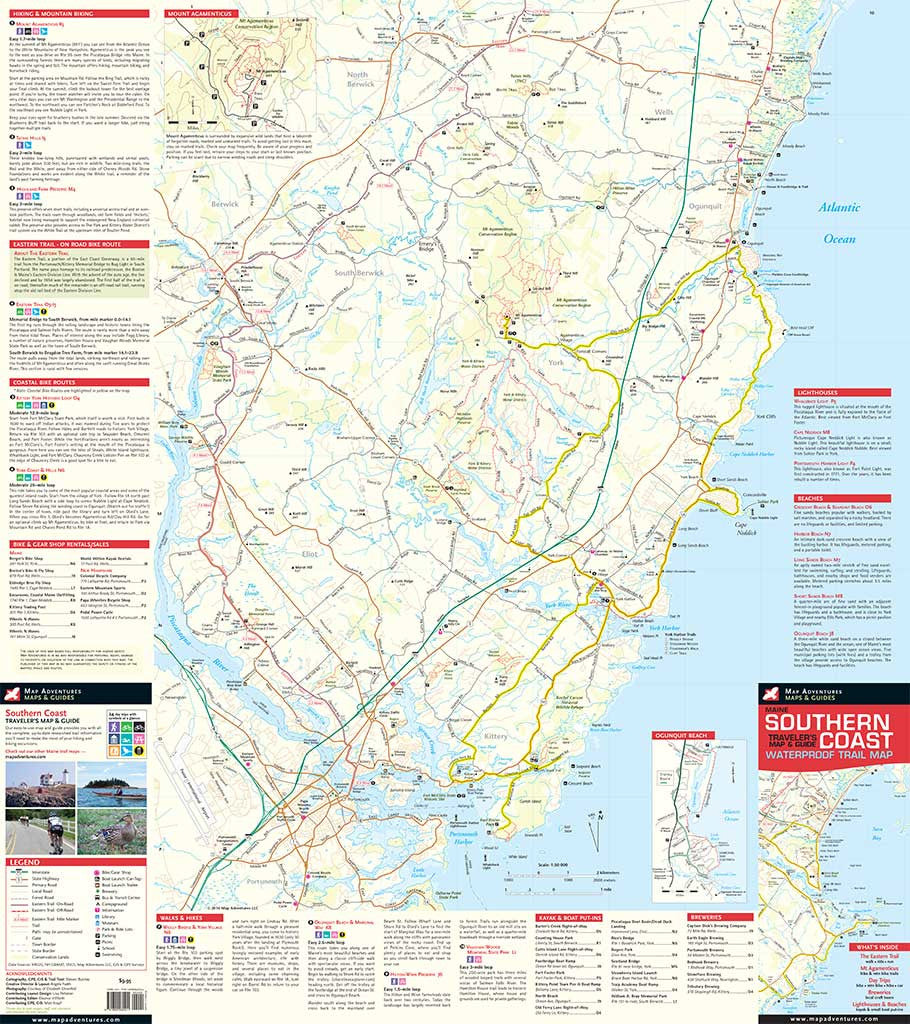 Maine Southern Coast Trail Map