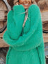 Ultra Soft Waffle Knit Lounge Set with Heart Details
