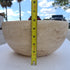 Crema Antiqua Travertine Natural Stone Under-mount Sink Honed and Filled (D)12" (H)6"-Clearance