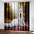 Cute Dogs Curtains Blackout Window Treatments Drapes for Room Decoration