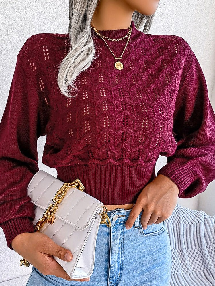 Lightweight Cropped Knit Sweater