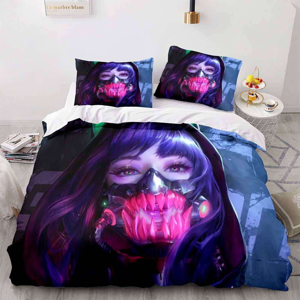 Cyberpunk Bedding Set Quilt Cover Without Filler