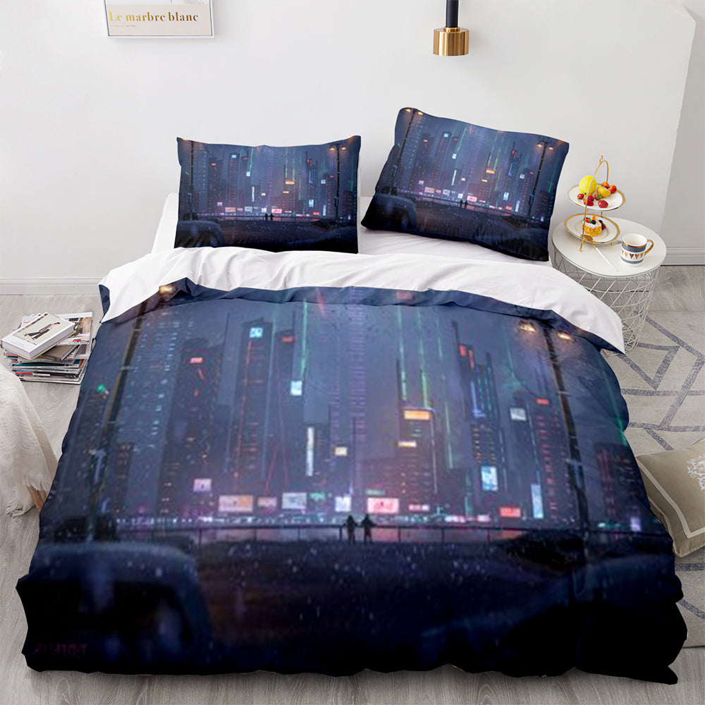 Cyberpunk Bedding Set Quilt Cover Without Filler