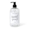 Dispensador de jabón de manos de plástico transparente de 16 oz - Marca blanca