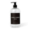 Dispensador de acondicionador de plástico transparente de 16 oz - Etiqueta negra