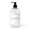 Dispensador de champú de plástico transparente de 16 oz - Marca blanca