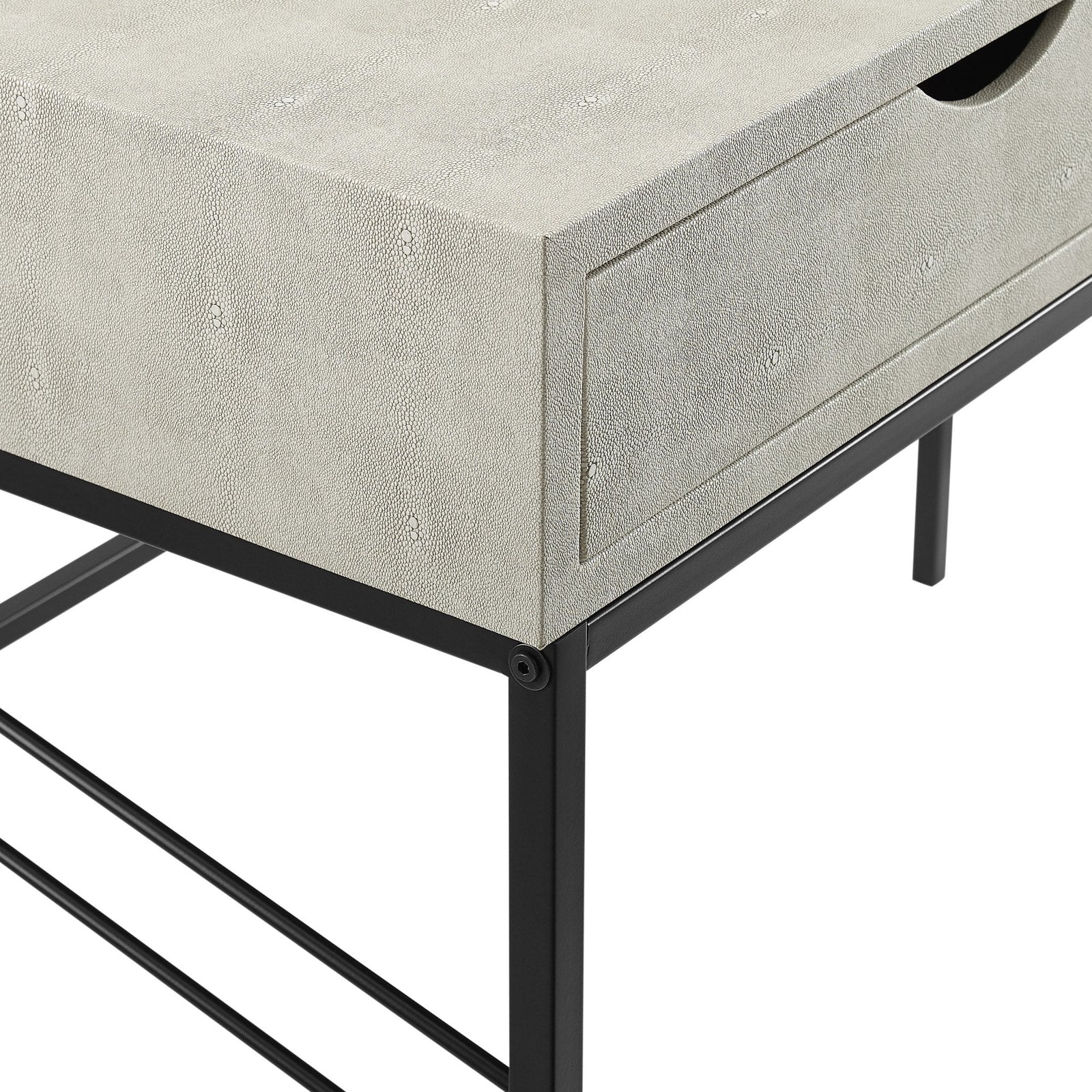 Escritorio y mesa consola Vetti Faux Shagreen