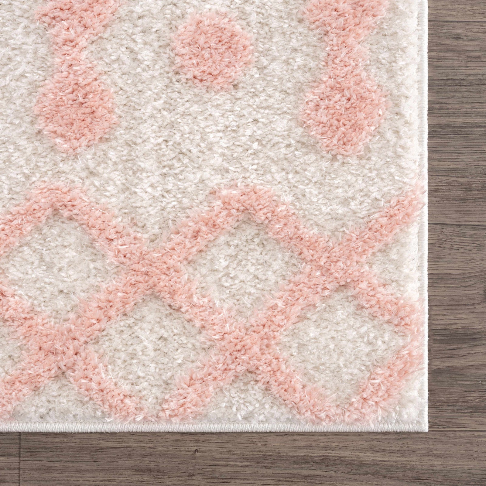 Alfombra de felpa rosa Darva