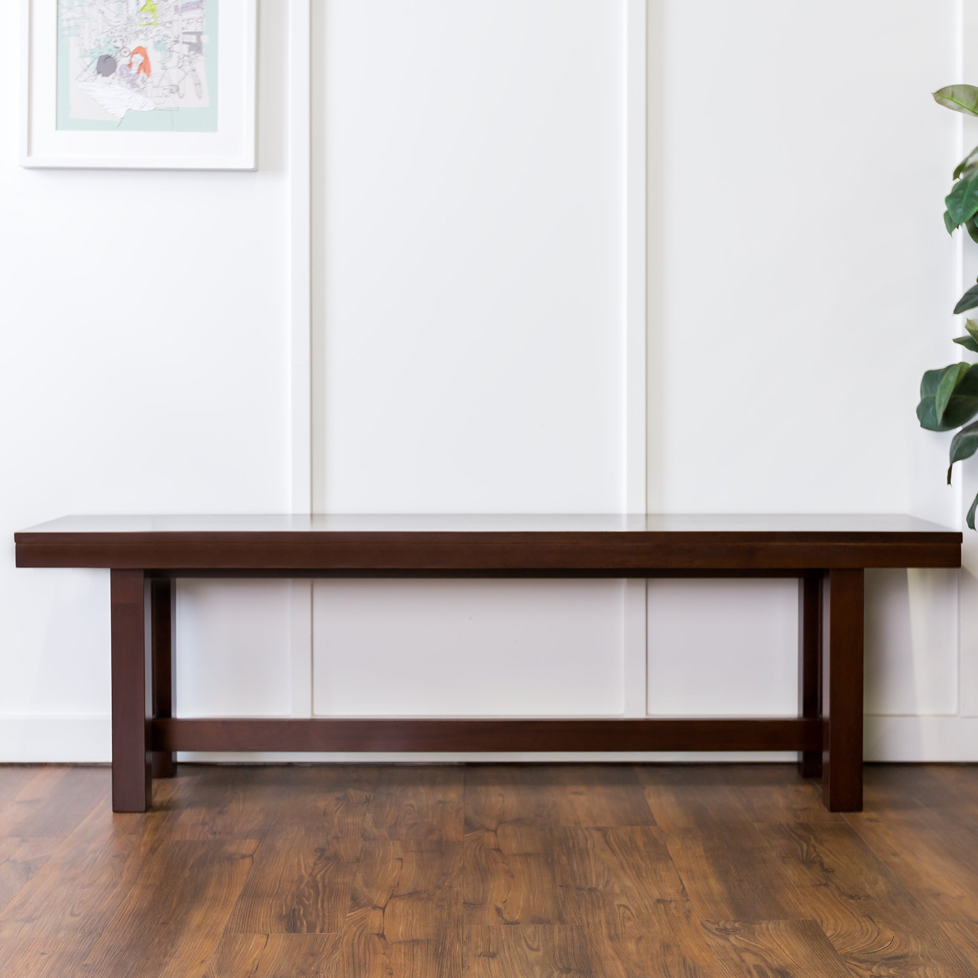 Banco de comedor de madera maciza Millwright