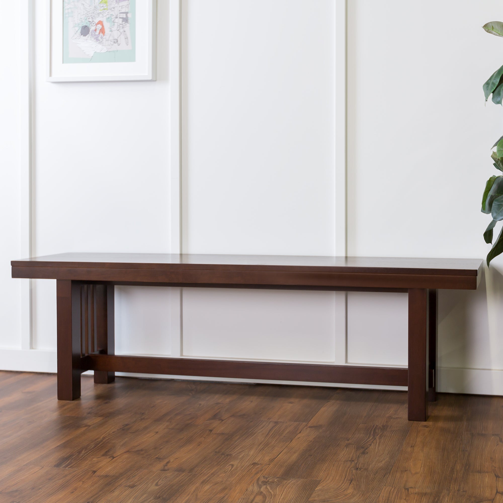 Banco de comedor de madera maciza Millwright