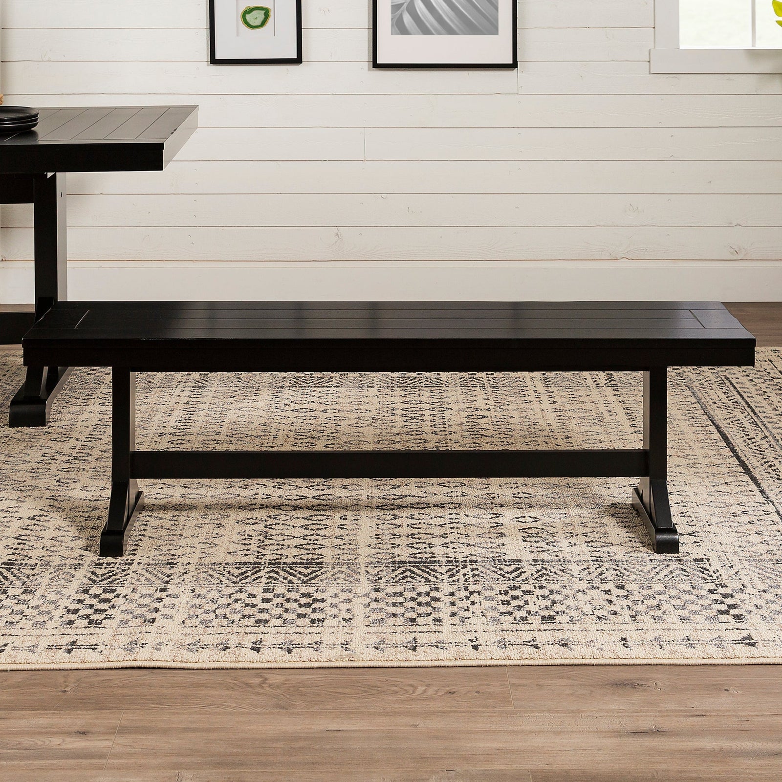 Banco de comedor de madera maciza Millwright