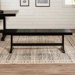 Banco de comedor de madera maciza Millwright
