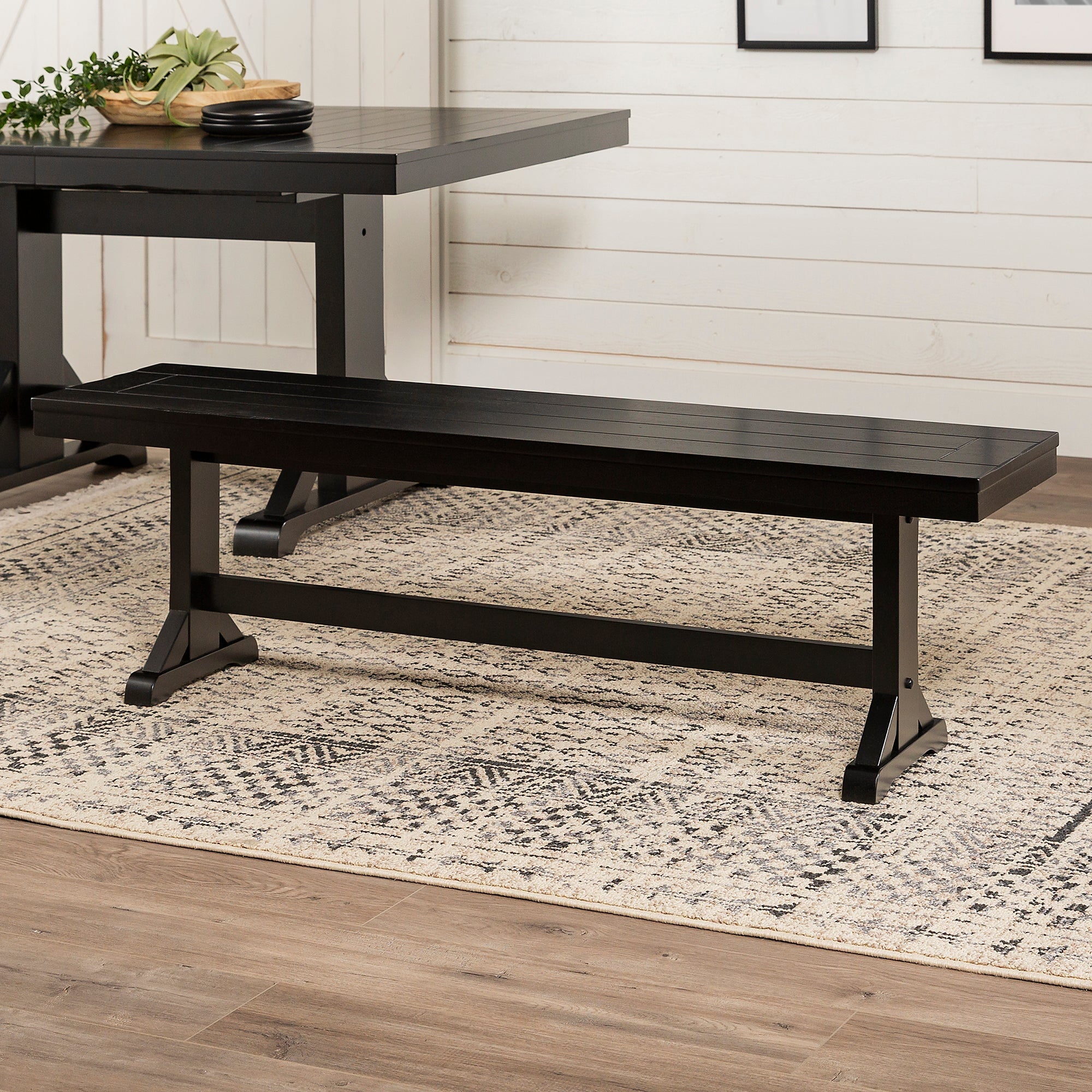 Banco de comedor de madera maciza Millwright
