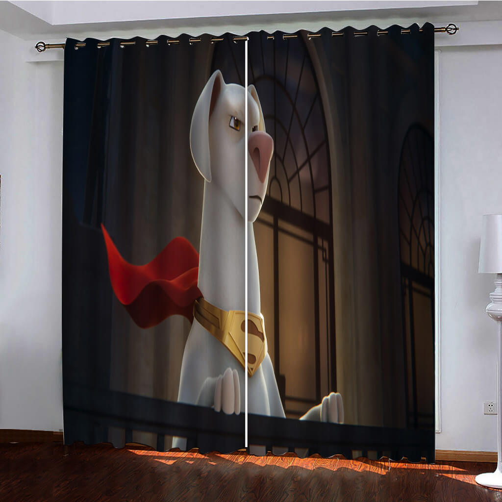 DC League of Super-Pets Curtains Pattern Window Drapes