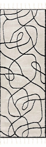 Alfombra Azana en blanco y negro