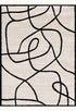 Alfombra Azana en blanco y negro