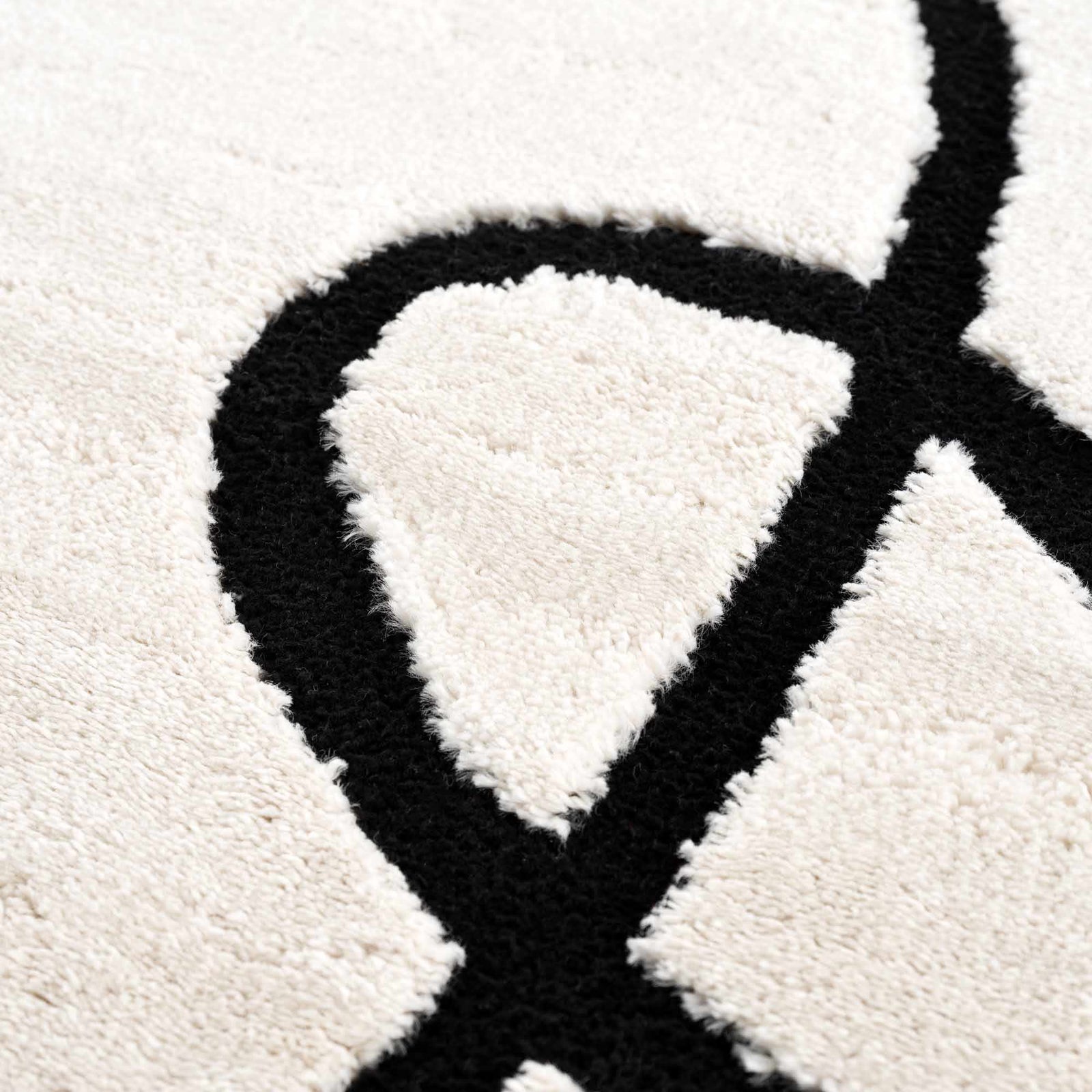 Alfombra Azana en blanco y negro