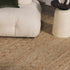 Alfombra de yute a cuadros Lonut Lite
