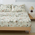 DaDalogy Enchanted Meadow Bed in a bag Set - Victoria Garden Delicate Floral Symphony in Beige, Rose, and Soft Green, Luxuriously Soft Quilted Set