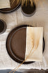 Handmade Stoneware Dinner Plates "Pumpernickel"