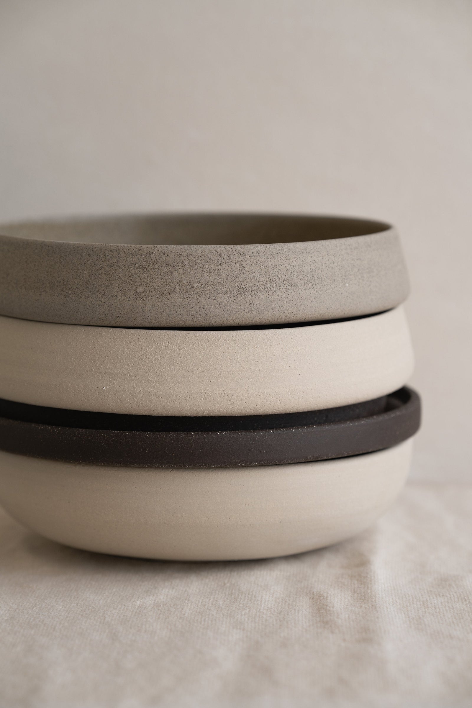 Handmade Stoneware Dinner Plates 