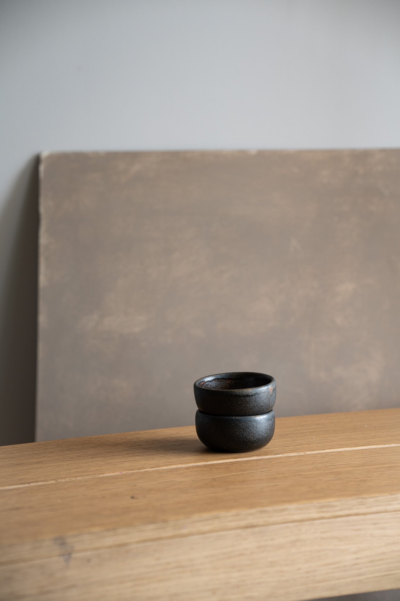 Rust Stoneware Pinch Bowl