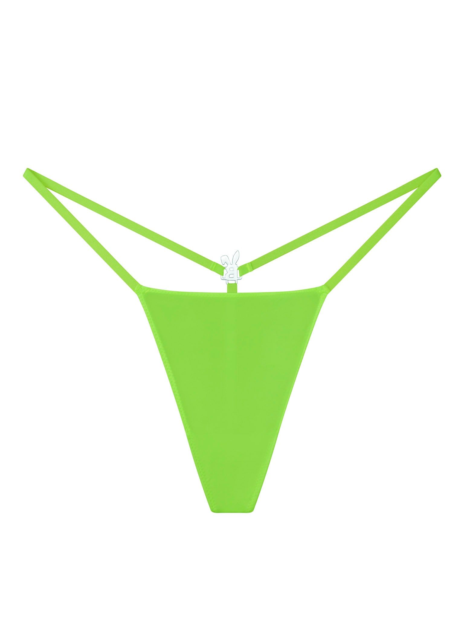 Iced Out G-String In Neon Green